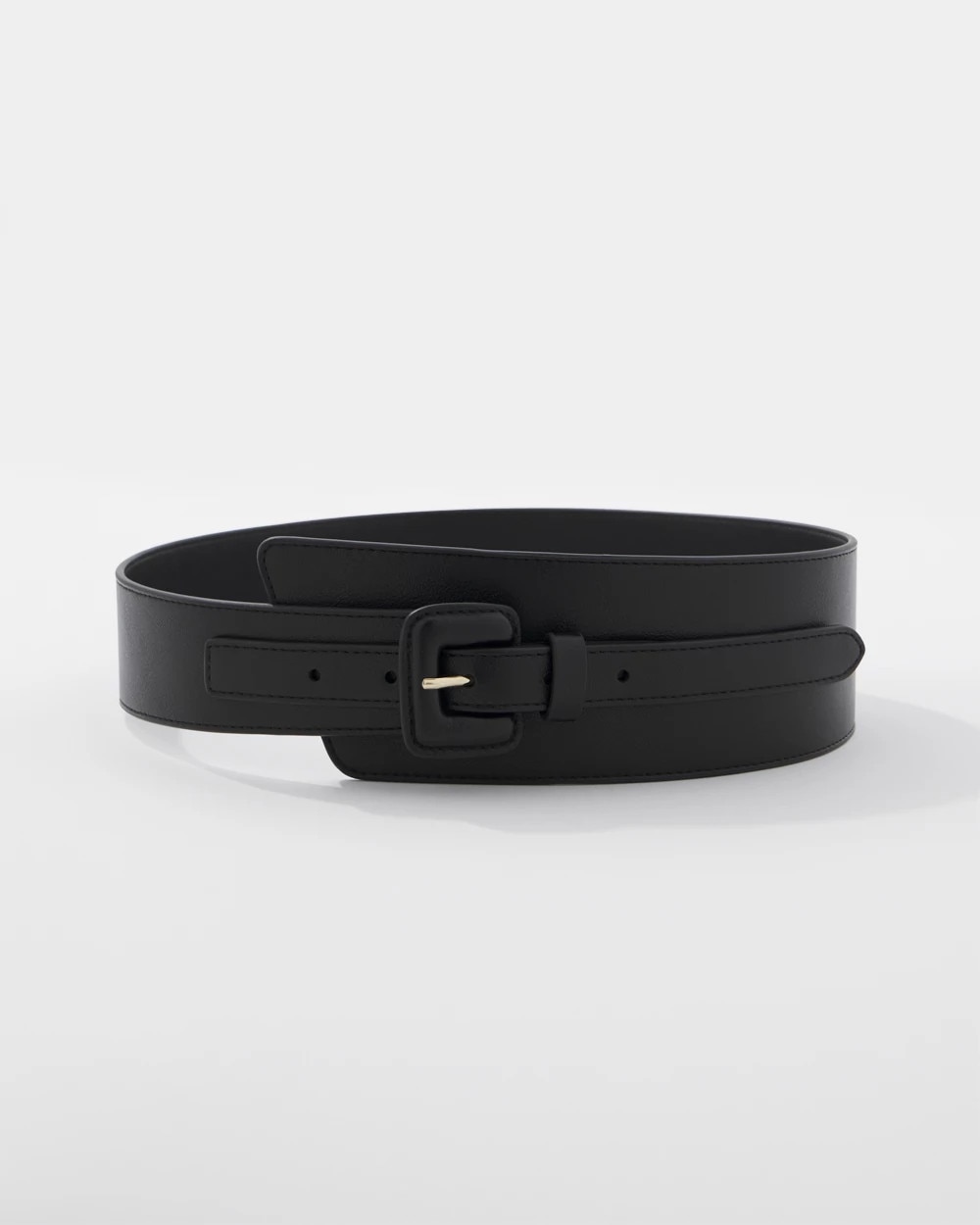 ¥am belt black Asymmetrical Wide Belt | White House Black Market